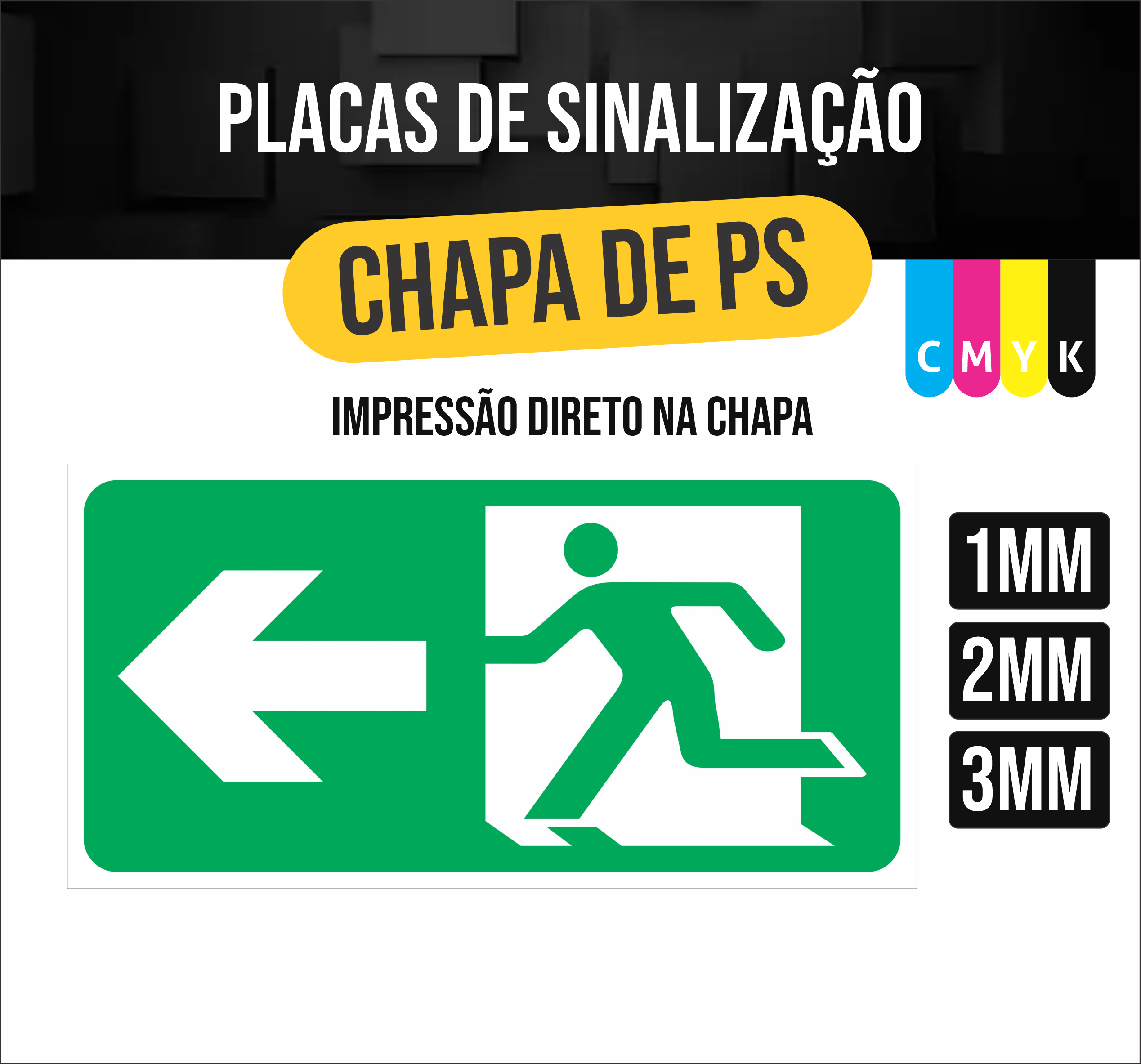 PLACAS DE SINALIZAÇÃO